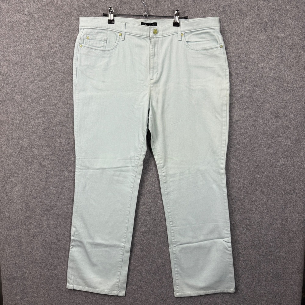 Talbots Women's Bootcut Jeans Light Blue Size 16 Cotton Blend Stretch